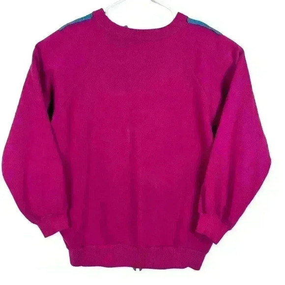 Vintage Size XL Quilted Hanes Her Way Ugly Sweater Sweatshirt Button Cardigan - Picture 8 of 12